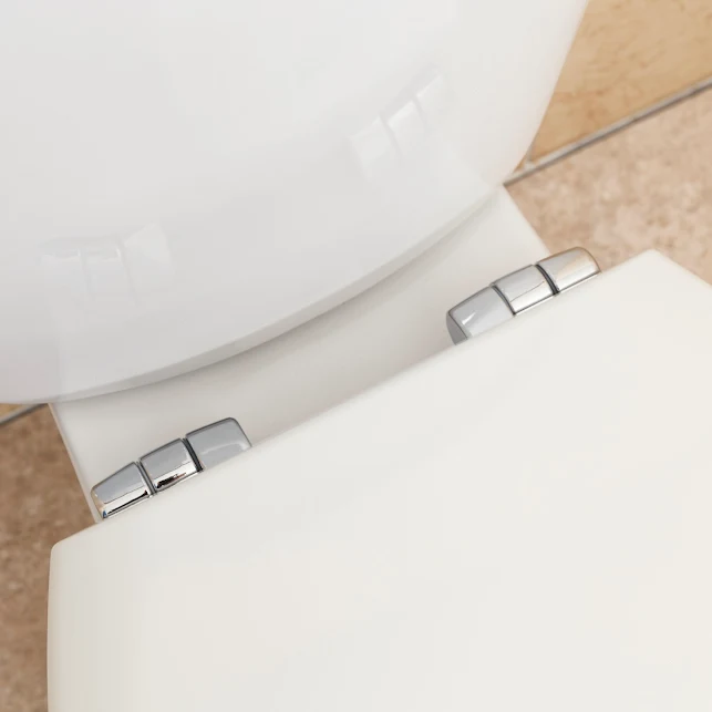 Bemis 4100 Danube Silentium Soft Close Round White Toilet Seat 5 Bemis 4100 Danube Silentium Soft Close Round White Toilet Seat - Image 3