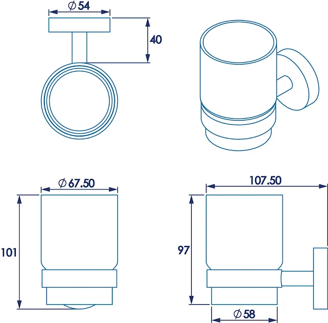 Croydex Epsom Accessory Pack Black 9 Croydex Epsom Accessory Pack Black - Image 7