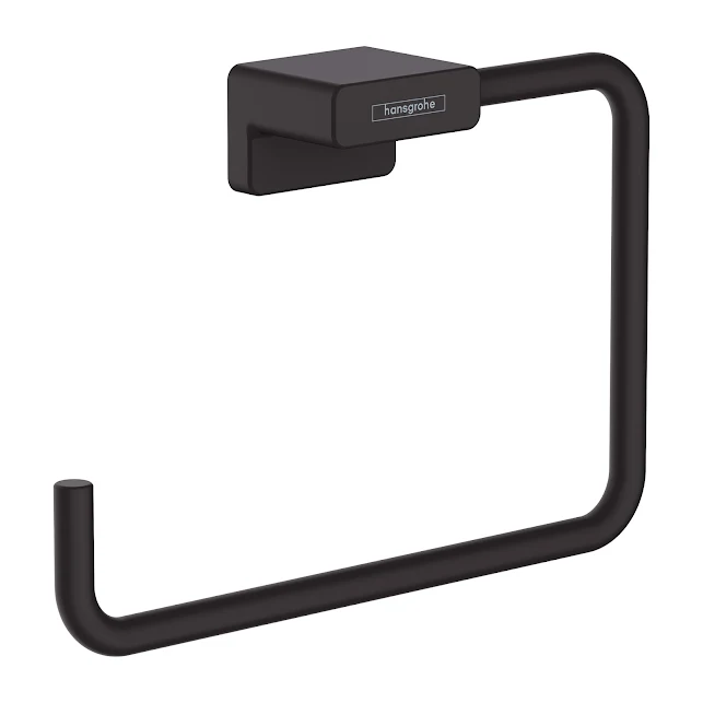 Hansgrohe AddStoris Towel Ring Matt Black - 41754670 5 Hansgrohe AddStoris Towel Ring Matt Black - 41754670 - Image 3