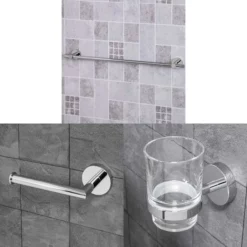 Croydex Epsom Accessory Pack Chrome