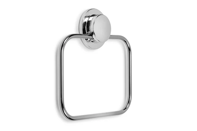 Croydex Stick 'n' Lock Towel Ring - QM291541 4 Croydex Stick 'n' Lock Towel Ring - QM291541 - Image 2