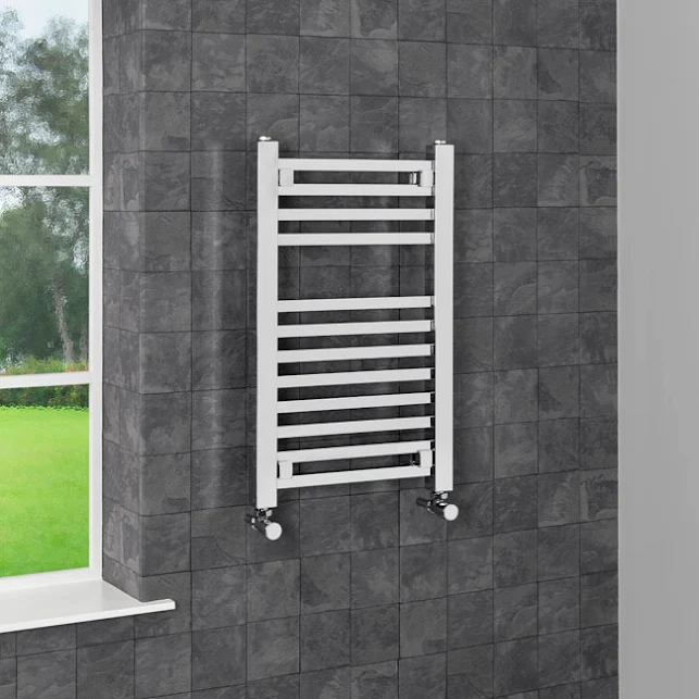 DuraTherm Square Bar Heated Towel Rail Chrome - 650 X 400mm 6 DuraTherm Square Bar Heated Towel Rail Chrome - 650 X 400mm - Image 4