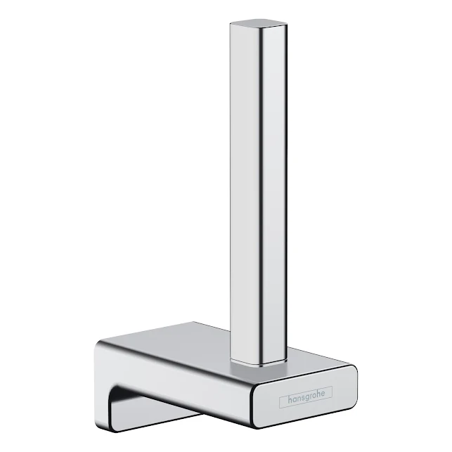 Hansgrohe AddStoris Spare Toilet Roll Holder Chrome - 41756000 4 Hansgrohe AddStoris Spare Toilet Roll Holder Chrome - 41756000 - Image 2