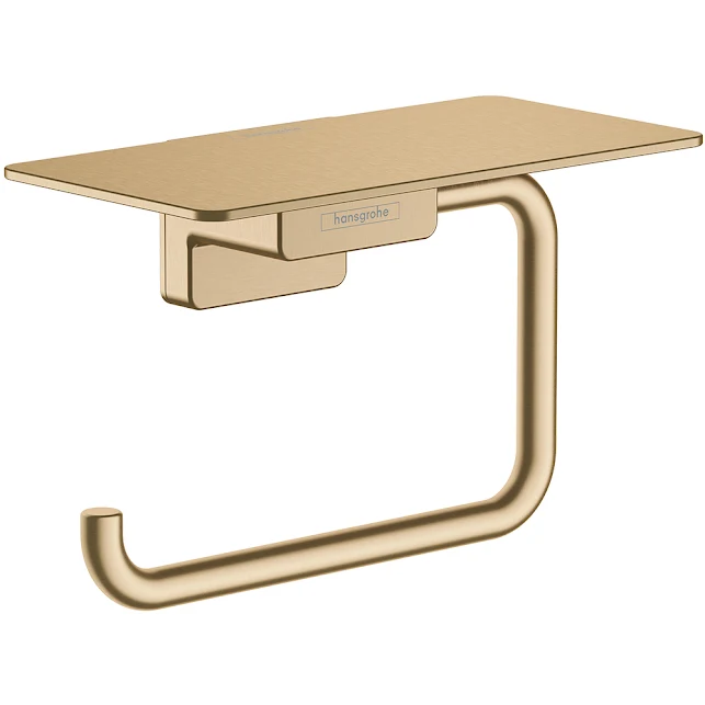 Hansgrohe AddStoris Toilet Roll Holder With Shelf - Brushed Bronze 3 Hansgrohe AddStoris Toilet Roll Holder With Shelf - Brushed Bronze