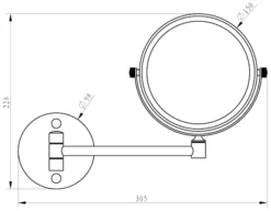 Vale Designs Wall Mounted Round Shaving Mirror 6" - Chrome -Bathroom Supplies Sales 2024 692c29bd 0e08 4127 afe1 fa404c9b9606 1