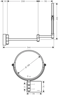 Hansgrohe AddStoris Shaving Mirror Matt Black - 41791670 5 Hansgrohe AddStoris Shaving Mirror Matt Black - 41791670 -Bathroom Supplies Sales 2024 6b93c7b7 65d3 4528 b729 1edf426ab5a4 3