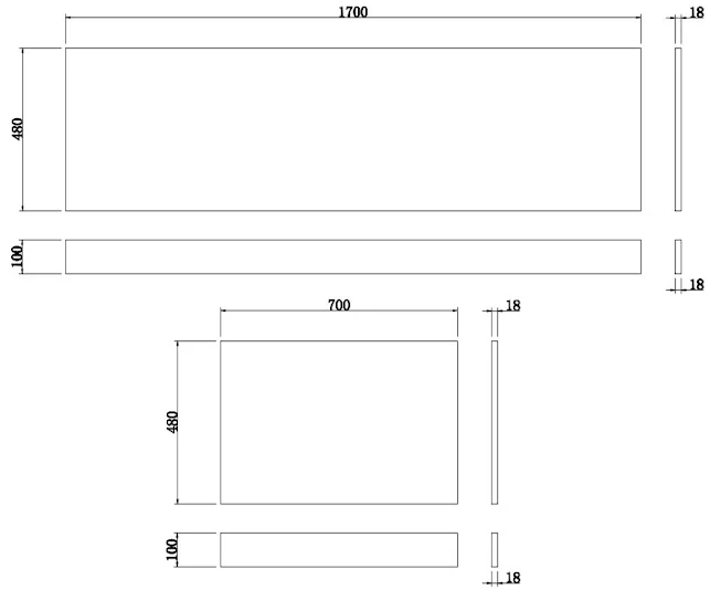 Artis White Gloss MDF Side & End Bath Panel Pack 1700/700mm 8 Artis White Gloss MDF Side & End Bath Panel Pack 1700/700mm - Image 6