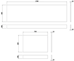 Artis Grey Gloss MDF Side & End Bath Panel Pack 1700/700mm 13 Artis Grey Gloss MDF Side & End Bath Panel Pack 1700/700mm -Bathroom Supplies Sales 2024 6e68dc68 6f82 471e 9878 d1c5ef364491