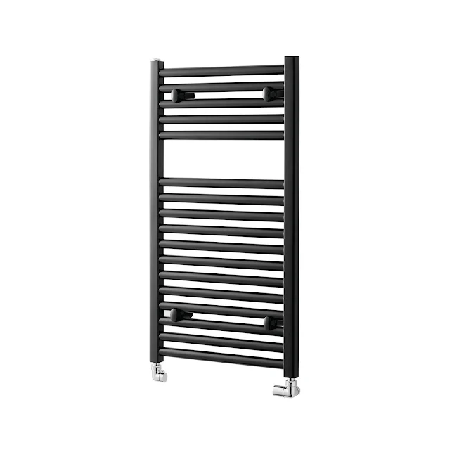 Towelrads Pisa Heated Towel Rail Black - 800 X 400mm 4 Towelrads Pisa Heated Towel Rail Black - 800 X 400mm - Image 2
