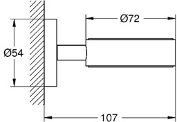 Grohe Essentials Chrome Wall Hung Soap Dish 4 Grohe Essentials Chrome Wall Hung Soap Dish - Image 2