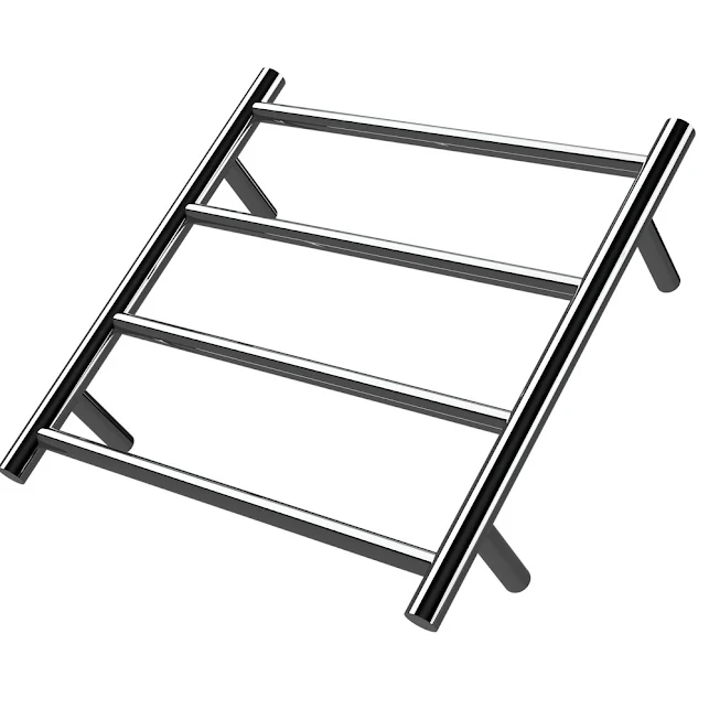 Warmup Anise Electric 4 Bar Straight Ladder Polished Heated Towel Rail 500 X 520mm - 52W 3 Warmup Anise Electric 4 Bar Straight Ladder Polished Heated Towel Rail 500 X 520mm - 52W