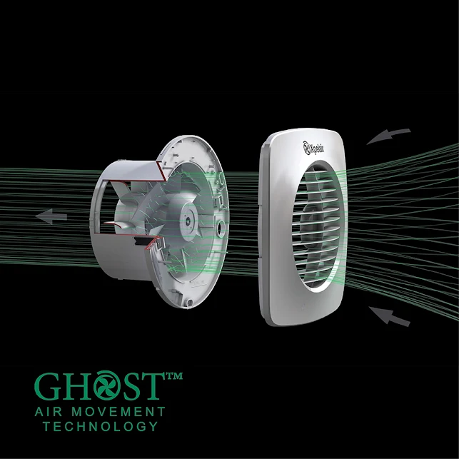 Xpelair Simply Silent Timer And Humidistat Square Extractor Fan With Fitting Kit 100mm - DX100HTS 7 Xpelair Simply Silent Timer And Humidistat Square Extractor Fan With Fitting Kit 100mm - DX100HTS - Image 5