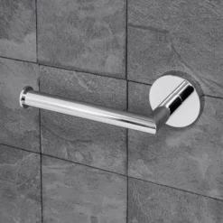 Croydex Epsom Flexi-Fix Chrome Wall Hung Toilet Roll Holder - QM481141