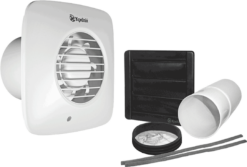 Xpelair Simply Silent Extractor Fan With Fitting Kit 100mm - DX100S