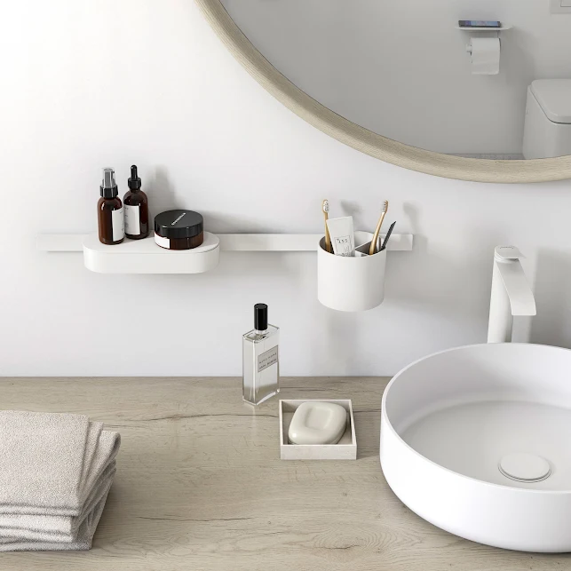 Hansgrohe WallStoris Bathroom Bundle - Matt White 4 Hansgrohe WallStoris Bathroom Bundle - Matt White - Image 2