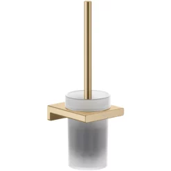 Hansgrohe AddStoris Wall Mounted Toilet Brush Holder - Brushed Bronze