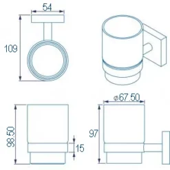 Croydex Chester Flexi-Fix Chrome Wall Hung Tumbler - QM441841 -Bathroom Supplies Sales 2024 840f0ff1 8b09 4314 b91f 585d9f6d09aa 1
