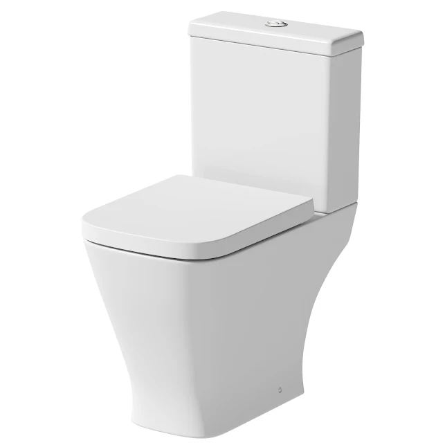 Ceramica Marseille Soft Close Square Toilet Seat - Top Fix White 6 Ceramica Marseille Soft Close Square Toilet Seat - Top Fix White - Image 4