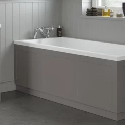 Park Lane Grey MDF Traditional Bath Side Panel - 1700mm