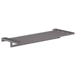 Hansgrohe AddStoris Towel Rack With Towel Rail 648mm Brushed Black - 41751340