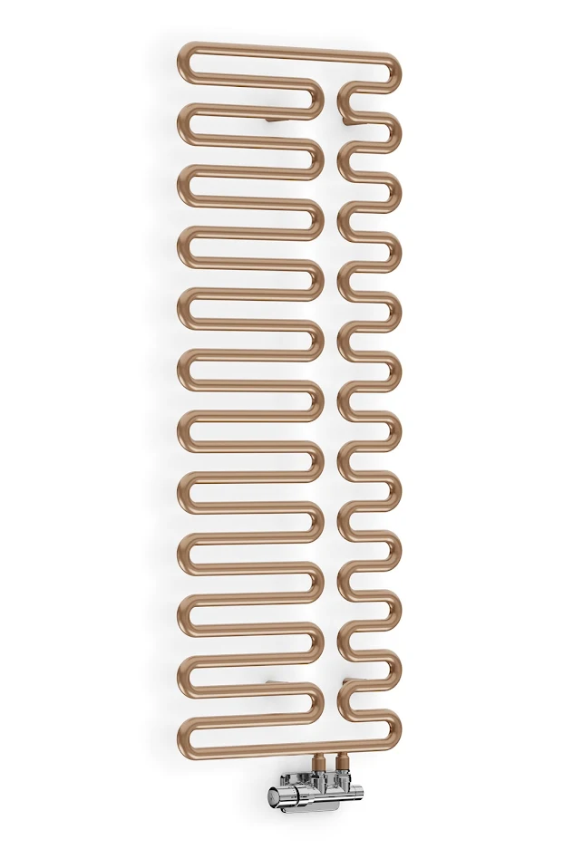 Terma Swale Heated Towel Rail - Bright Copper 1244 X 465mm 6 Terma Swale Heated Towel Rail - Bright Copper 1244 X 465mm - Image 4