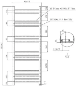 DuraTherm Dual Fuel Heated Towel Rail 1200 X 450mm Curved Manual -Bathroom Supplies Sales 2024 893f1673 2da4 4593 9dc2 610d7f4c3c94