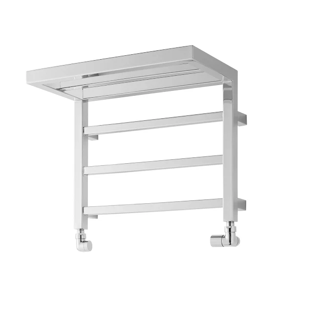 Solaro Heated Towel Rail With Shelf - Chrome 500 X 350mm 5 Solaro Heated Towel Rail With Shelf - Chrome 500 X 350mm - Image 3