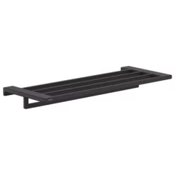 Hansgrohe AddStoris Towel Rack With Towel Rail 648mm Matt Black - 41751670