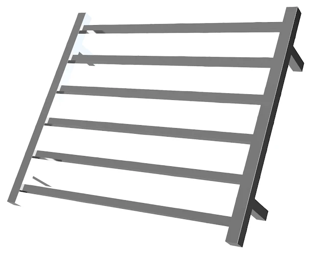 Warmup Hawthorn Electric 6 Bar Straight Ladder Polished Heated Towel Rail 600 X 650mm - 95W 3 Warmup Hawthorn Electric 6 Bar Straight Ladder Polished Heated Towel Rail 600 X 650mm - 95W