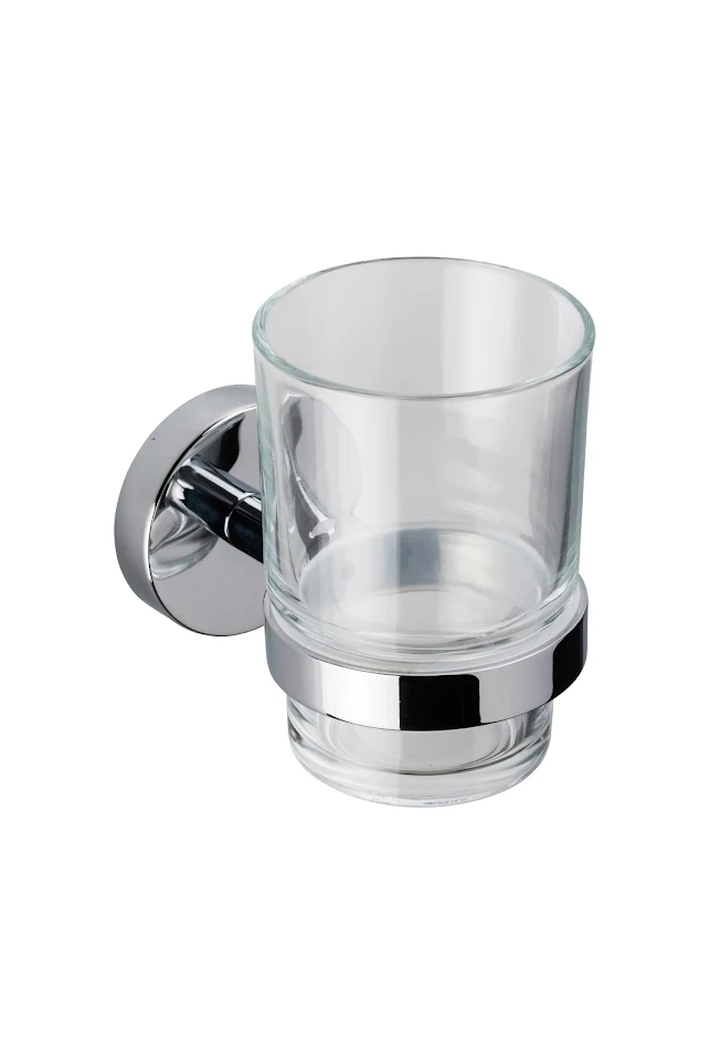 Croydex Pendle Flexi-Fix Chrome Wall Hung Tumbler - QM411841 7 Croydex Pendle Flexi-Fix Chrome Wall Hung Tumbler - QM411841 - Image 5