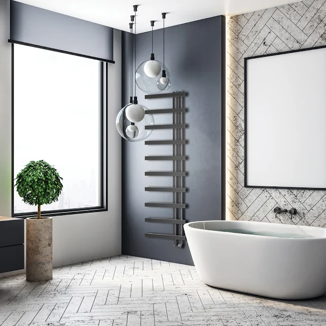 Solaro Heated Towel Rail Anthracite 500 X 1800mm 4 Solaro Heated Towel Rail Anthracite 500 X 1800mm - Image 2