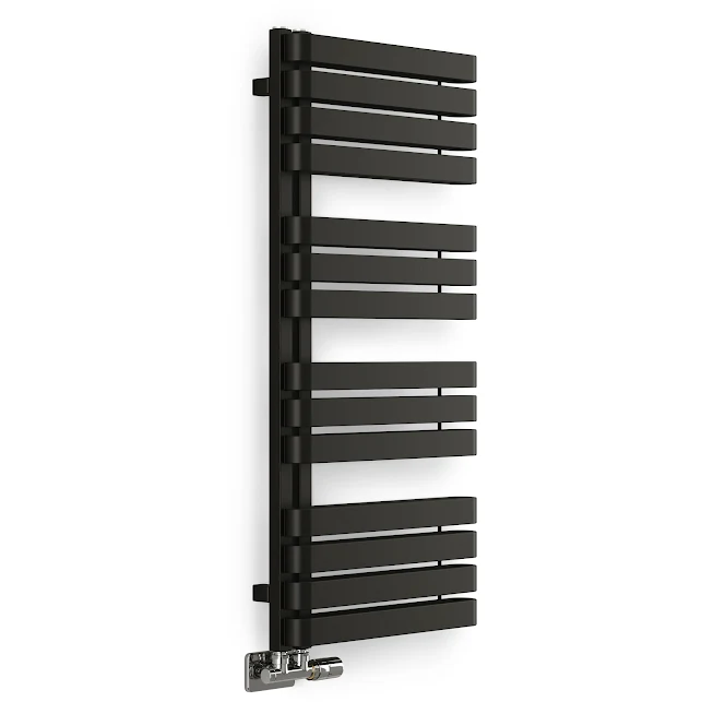 Terma Warp S Heated Towel Rail Matt Black 1110 X 500mm 6 Terma Warp S Heated Towel Rail Matt Black 1110 X 500mm - Image 4