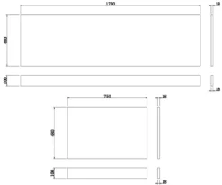 Artis White Gloss MDF Side & End Bath Panel Pack 1700/750mm 13 Artis White Gloss MDF Side & End Bath Panel Pack 1700/750mm -Bathroom Supplies Sales 2024 96ef20b9 e5e8 49e6 a0da 1daf975b7504 1