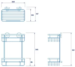 Croydex Brockham Flexi-Fix Two Tier Cosmetic Basket - QM800541 -Bathroom Supplies Sales 2024 97f33d7a f208 48f4 ba64 0033c6ba382b