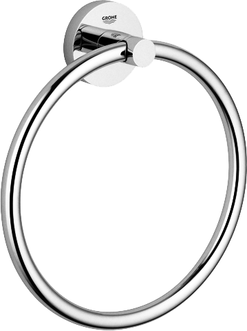 Grohe Essentials Chrome Towel Ring 3 Grohe Essentials Chrome Towel Ring