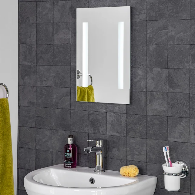 Croydex Malham LED Illuminated Mirror 490 X 300mm Battery Operated - MM730100E 3 Croydex Malham LED Illuminated Mirror 490 X 300mm Battery Operated - MM730100E