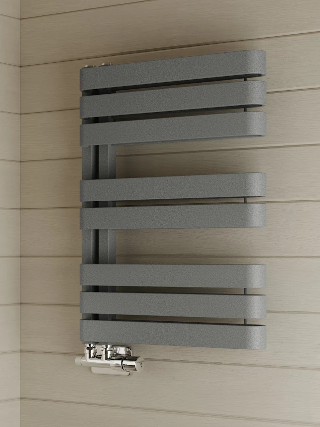 Terma Warp S Salt N Pepper Grey Heated Towel Rail 655 X 500mm 3 Terma Warp S Salt N Pepper Grey Heated Towel Rail 655 X 500mm