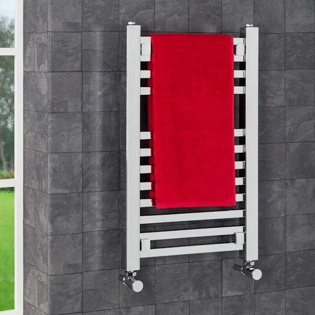 DuraTherm Square Bar Heated Towel Rail Chrome - 650 X 400mm 8 DuraTherm Square Bar Heated Towel Rail Chrome - 650 X 400mm - Image 6