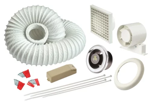 Manrose 100mm In-Line Kit With LED Lamp Shower Timer Controlled Extractor Fan - LEDSLKTC -Bathroom Supplies Sales 2024 9cc1eb62 939b 41eb 8297 f5ecc868d88f