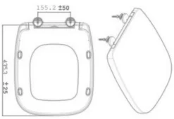 Affine Bayeux Soft Close Square Toilet Seat - Top Fix White 11 Affine Bayeux Soft Close Square Toilet Seat - Top Fix White -Bathroom Supplies Sales 2024 9d046f0f 7fec 4262 b888 72fa3e7f63fe