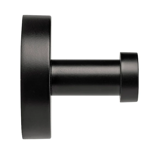 Croydex Flexi-Fix Epsom Robe Hook Matt Black - QM481721 4 Croydex Flexi-Fix Epsom Robe Hook Matt Black - QM481721 - Image 2