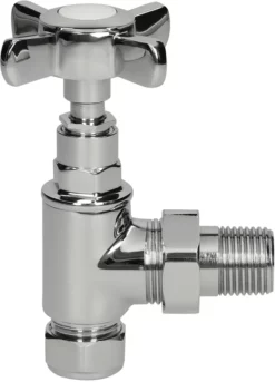 DuraTherm Traditional Chrome Cross Head Angled Radiator Valves - 15mm -Bathroom Supplies Sales 2024 a03d207b dda8 42ba a3db 4a90b42dd1f6
