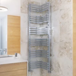 Terma Incorner Heated Towel Rail Chrome Effect 1545 X 350mm