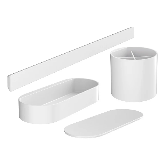 Hansgrohe WallStoris Bathroom Bundle - Matt White 3 Hansgrohe WallStoris Bathroom Bundle - Matt White