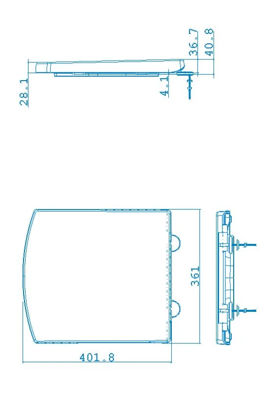 Affine Royan Soft Close Square Toilet Seat - Top Fix White 4 Affine Royan Soft Close Square Toilet Seat - Top Fix White - Image 2