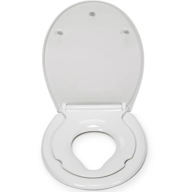 Croydex Lomond Stick 'n' Lock Family Training Toilet Seat White - WL112222H 4 Croydex Lomond Stick 'n' Lock Family Training Toilet Seat White - WL112222H - Image 2
