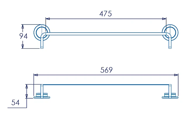 Croydex Stick 'n' Lock Towel Rail - QM292941 9 Croydex Stick 'n' Lock Towel Rail - QM292941 - Image 7