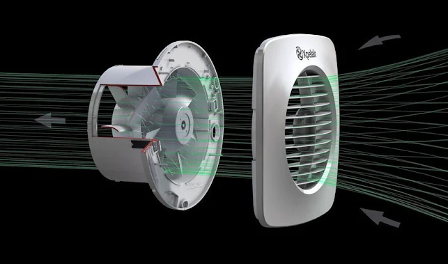 Xpelair Simply Silent Timer And Humidistat Square Extractor Fan 150mm - DX150HTS 5 Xpelair Simply Silent Timer And Humidistat Square Extractor Fan 150mm - DX150HTS - Image 3