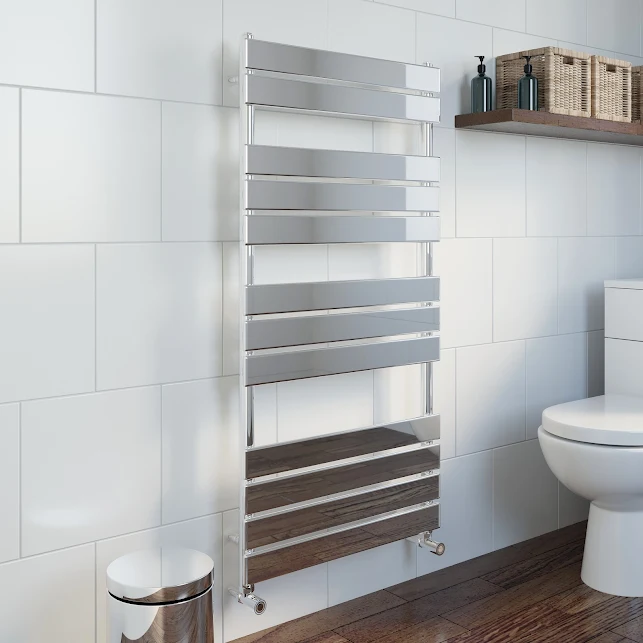 DuraTherm Flat Panel Heated Towel Rail Chrome - 1200 X 600mm 4 DuraTherm Flat Panel Heated Towel Rail Chrome - 1200 X 600mm - Image 2