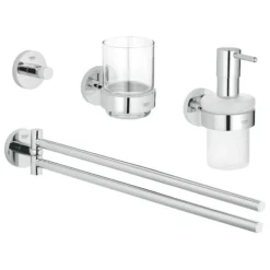 Grohe Essentials 4-in-1 Accessories Set Chrome 40846001